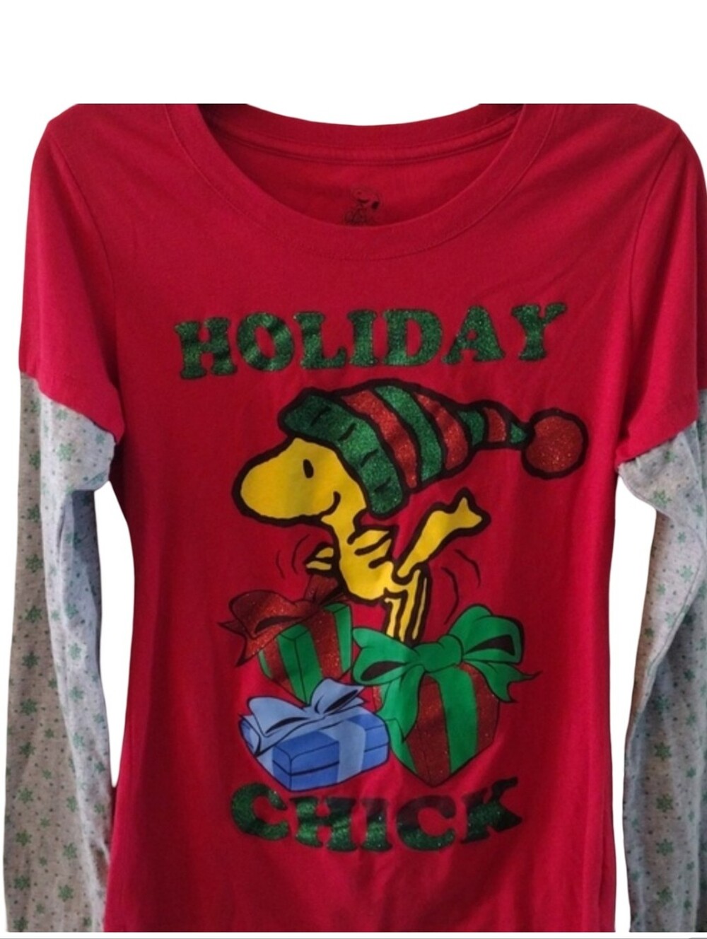 Peanuts Christmas Top, Size L (11-13).